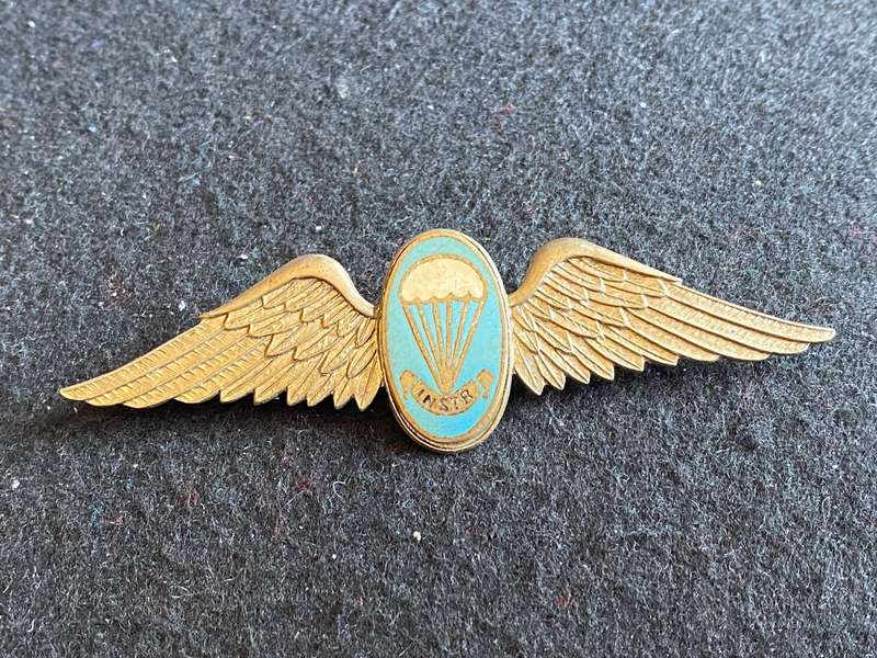 SADF SIZE PARATROOPER INSTRUCTOR WING- 2 PINS