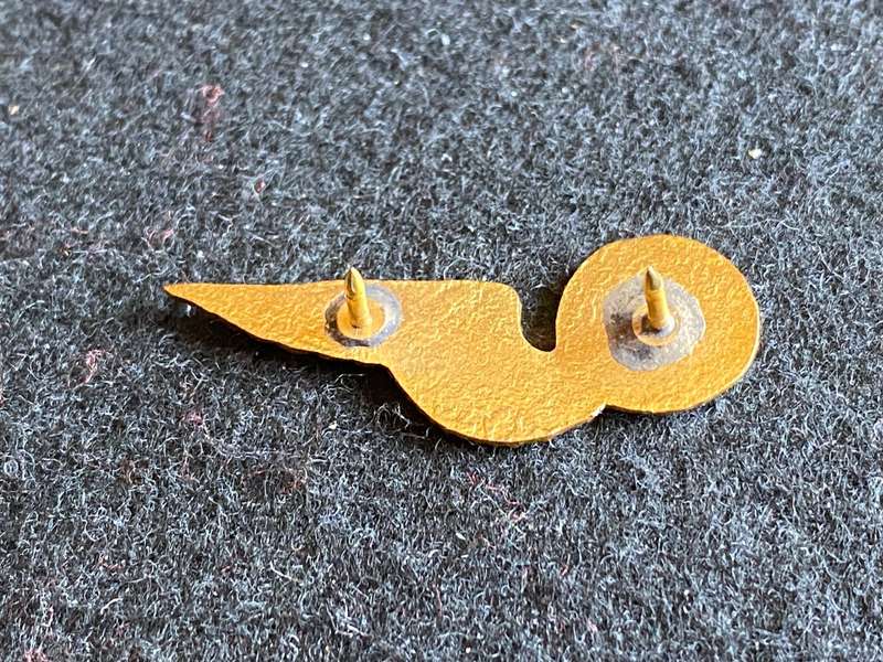 SAAF ELECTRONICS OPEARTOR ,GILT MESS DRESS BADGE- 2 PINS