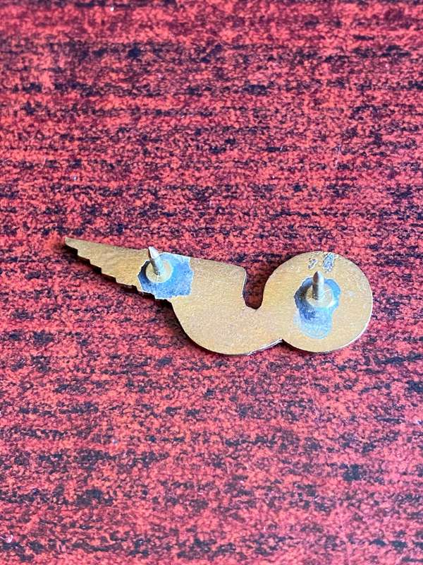 SAAF TOW TARGET OPERATOR GILT BREAST BADGE- 2 PINS
