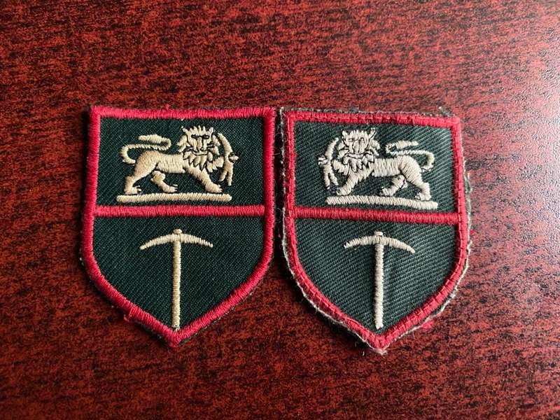 RHODESIAN ARMY EMBROIDERED FORMATION PATCH PAIR