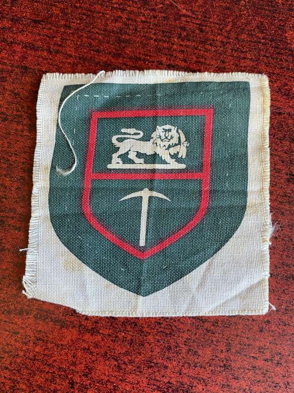 RHODESIA ARMY,SCREEN PRINTED FORMATION PATCH- (LARGER TYPE)