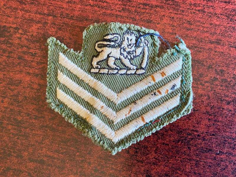 RHODESIAN COLOUR SERGEANT RANK-1970-80