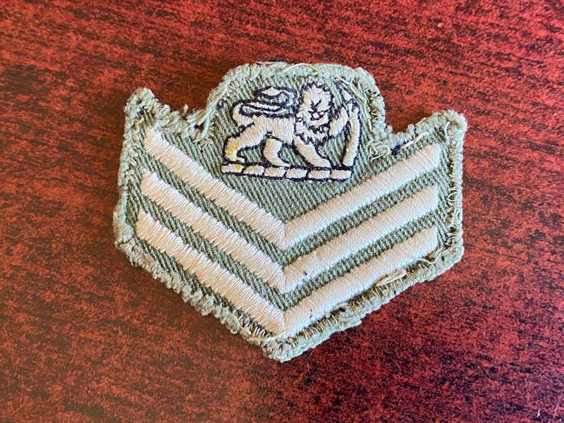 RHODESIAN COLOUR SERGEANT RANK 1970-80