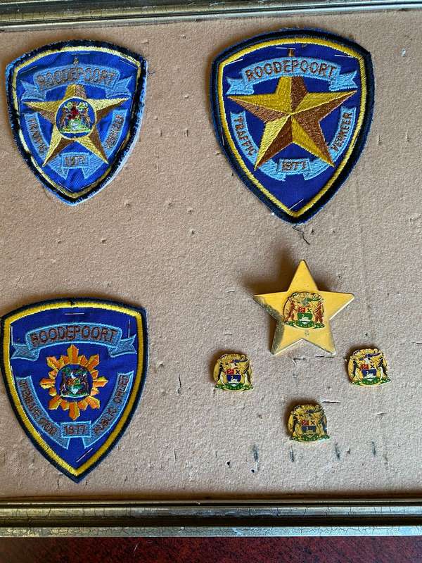ROODEPOORT TRAFFIC DEPARTMENT BADGES COLLECTION