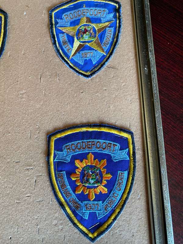 ROODEPOORT TRAFFIC DEPARTMENT BADGES COLLECTION