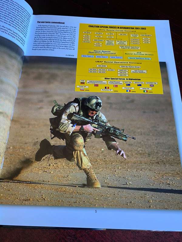 SPECIAL FORCES-WAR ON TERRORISM IN AFGHANISTAN BY ERIC MICHELETTI-HARD COVER-775 PAGES-THE BOOK IS I