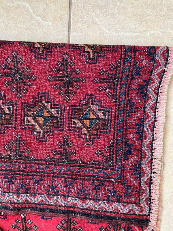 HAND KNOTTED TAR KOMAN PERSIAN CARPET-CONDITON UNUSED-MEASURES 100X46 CM
