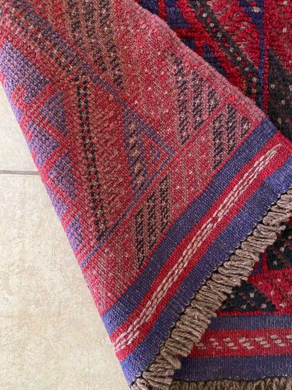 HAND KNOTTED MESHWANE PERSIAN CARPET RUNNER- MEASURES 260X60 CM-CONDITION UNUSED