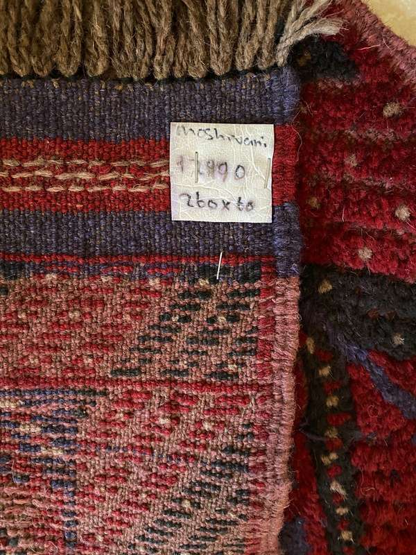 HAND KNOTTED MESHWANE PERSIAN CARPET RUNNER- MEASURES 260X60 CM-CONDITION UNUSED