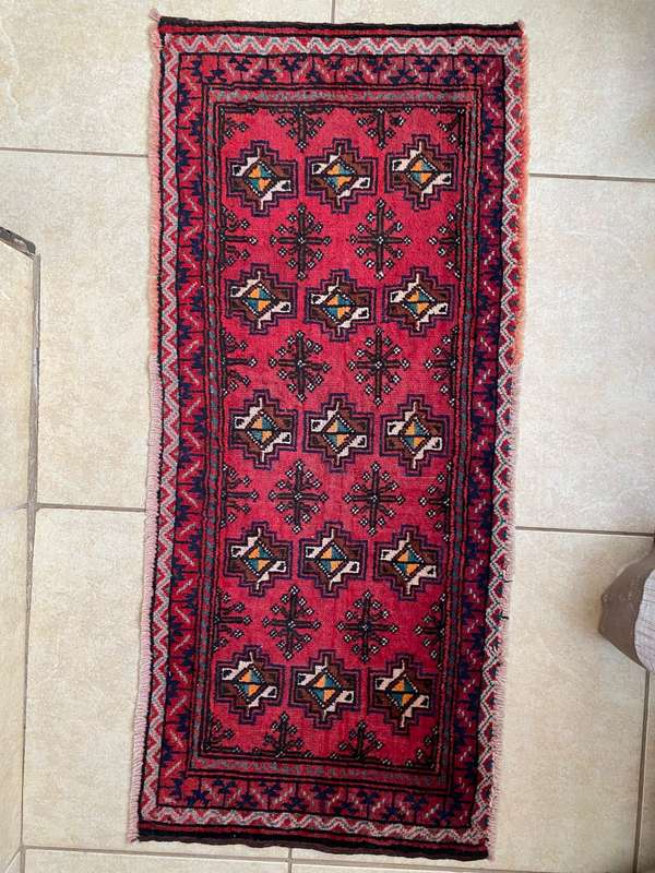 HAND KNOTTED TAR KOMAN PERSIAN CARPET-CONDITON UNUSED-MEASURES 100X46 CM
