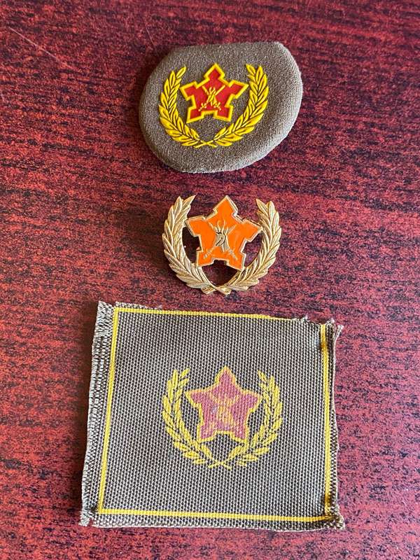 ARMY BREAST  BADGE FOR CITIZEN FORCE COMMANDO'S AND VOLUNTEERS FOR 5 YEAR SERVICE-3 VARITATIONS