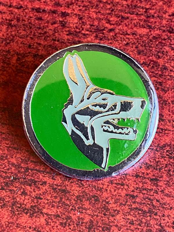 12 SA INFANTRY BATT. ASSISTANT INSTRUCTORS DOG HANDLERS BADGE-APPROVED IN 1995- 2 PINS