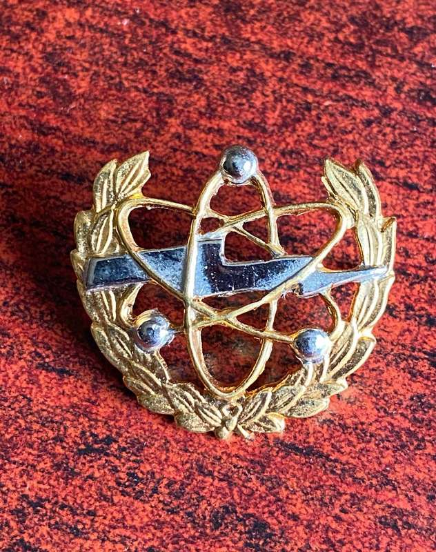 SAAF COMMUNICATION BRANCH,BI/METAL BREAST BADGE-APPROVED IN 1994- 2 PINS