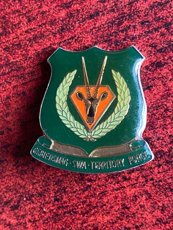 SWA TERRITORY FORCE ENAMELLED BADGE - ONE PIN