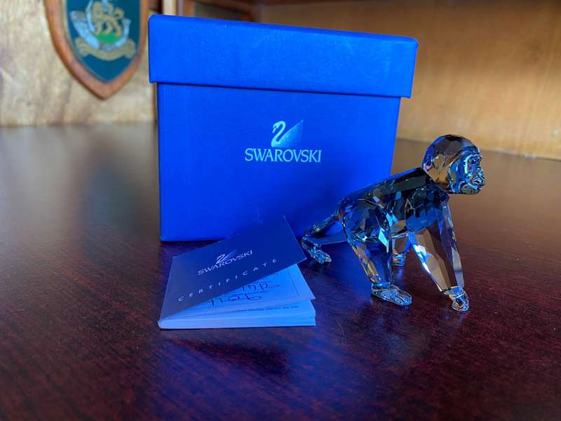 SWAROVSKI GORILLA CUB-2009-ANNUEL EDITION-SIZE 62 MM TALL-MINT BOXED