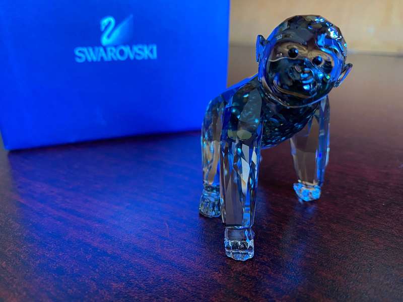 SWAROVSKI GORILLA CUB-2009-ANNUEL EDITION-SIZE 62 MM TALL-MINT BOXED