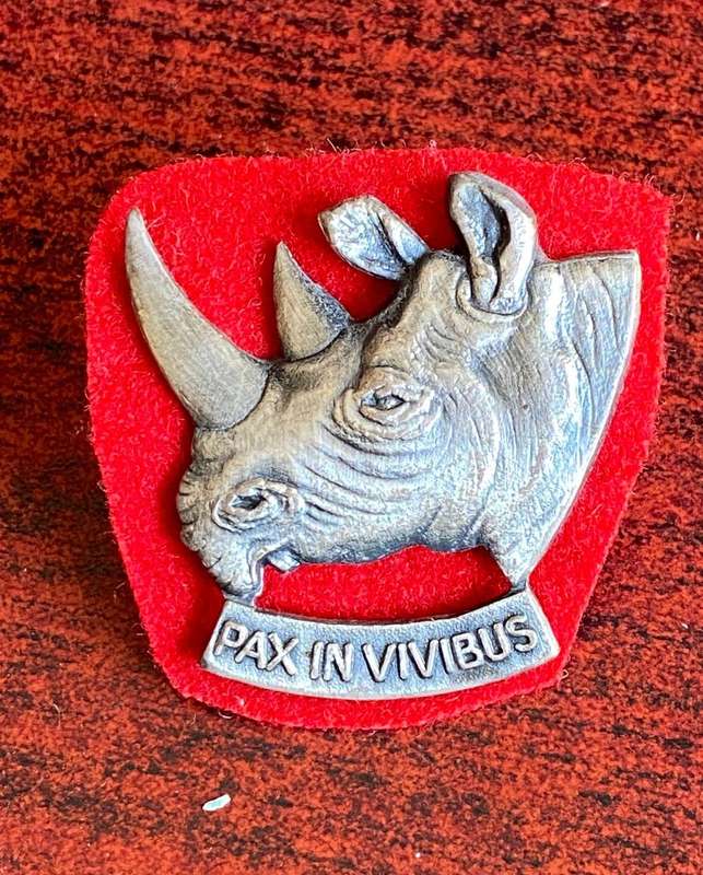 SWA 101 BATTALION,OXIDISED SILVER CAP BADGE-LUGS COMPLETE