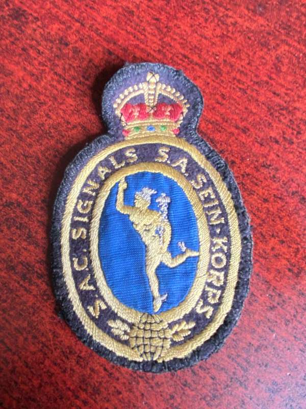 SA CORPS OF SIGNALS- BLAZER BADGE