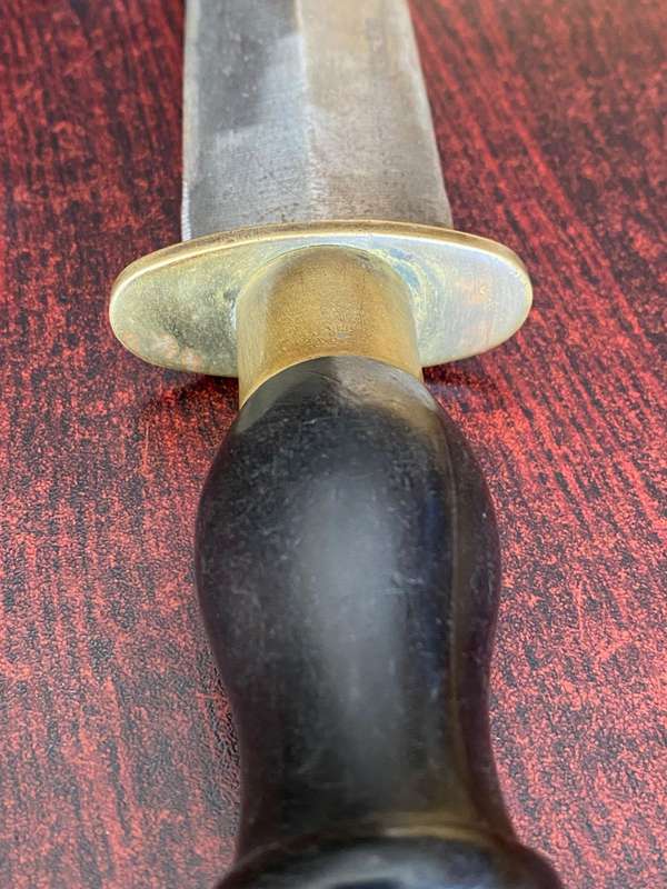 SIEBE GERMAN & CO DIVING KNIFE 33,7 CM TOTAL LENGTH -BLADE LENGTH 19,7 CM,DOUBLE EDGED WITH MAKERS M