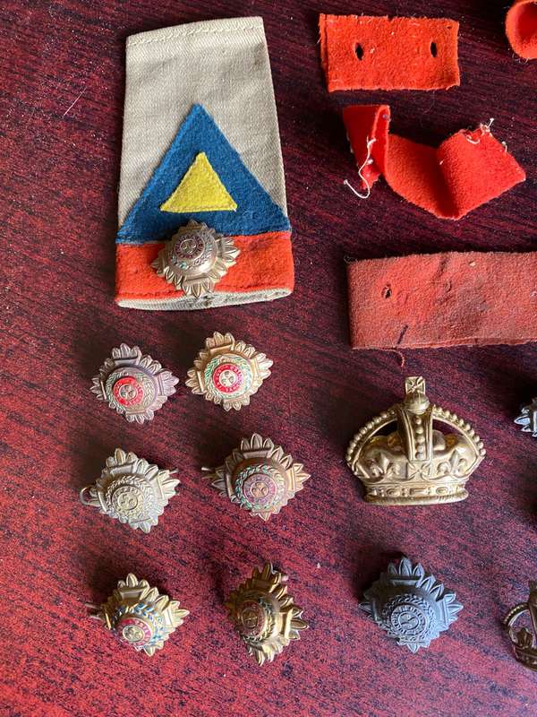 SELECTION OF AUTHENTIC WW2 RANKS
