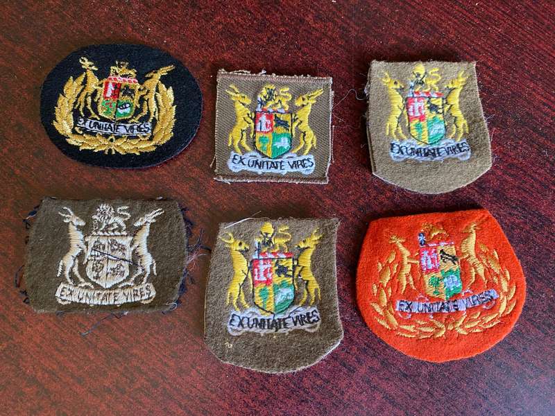 SADF MIXED LOT OF RANKS-WO 1 AND 2