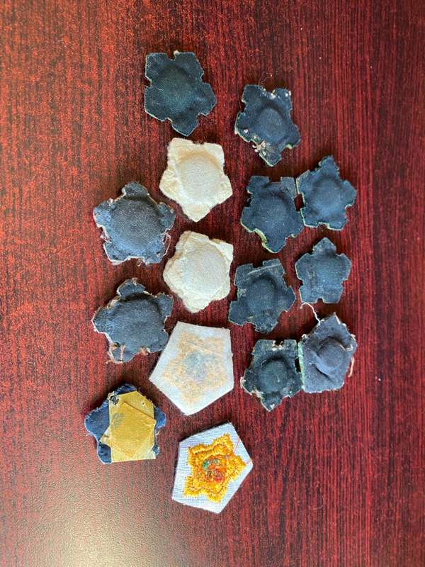 LARGE SELECTION OF SADF OFFICERS PIPS- 15 IN TOTAL