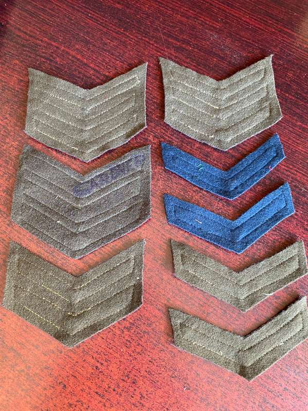 MIXED LOT OF SA RANKS-WORN FROM 1970'S