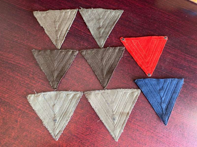 MIXED LOT OF SA RANKS-WORN 1960'S-70'S