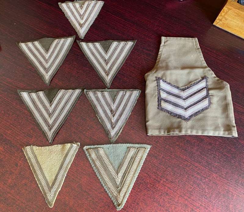SA ARMY MIXED LOT OF RANKS