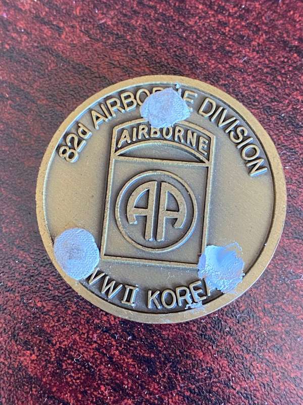 82 ND AIRBORNE DIVISION CHALLENGE COIN