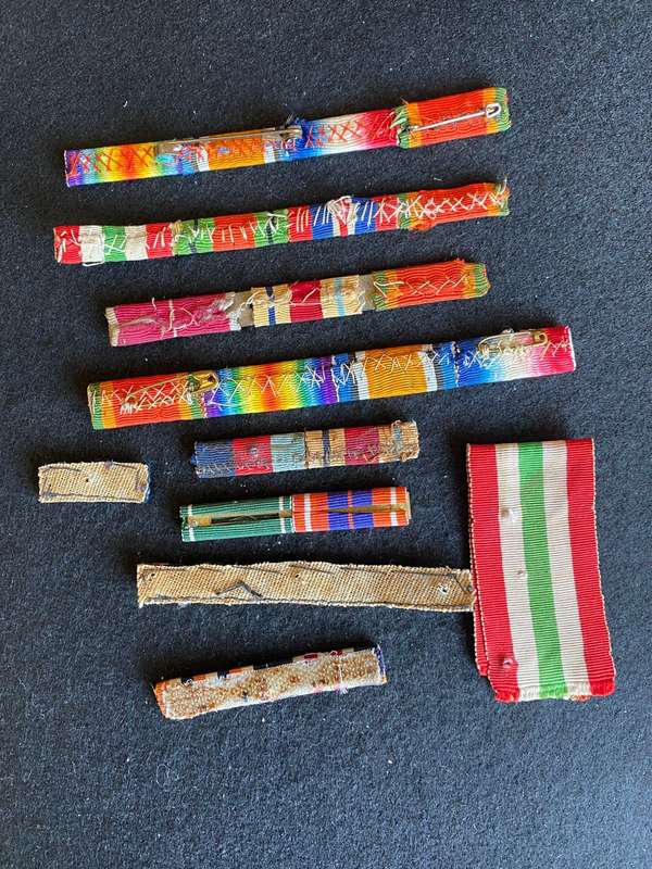 MIXED LOT OF WW1/WW2 AND SADF MEDAL BARS