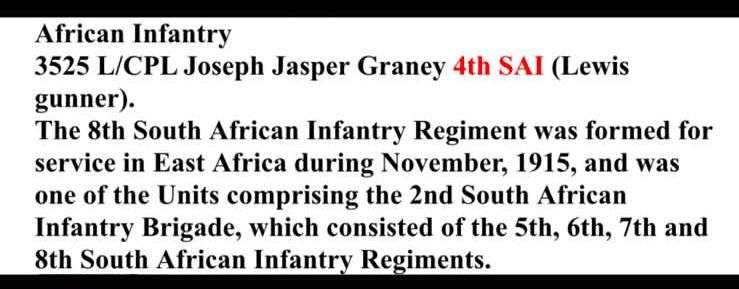 WW1 Victory Medall awarded to 3525 L/Cpl Joseph Graney 4th SAI (Lewis Gunner)