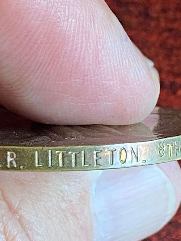 WW1 VICTORY MEDAL AWARDED TO PRIVATE 402 ERNEST REUBEN LITTLETON 8TH SAI JHB FORMALY 367 2ND IMPERIA