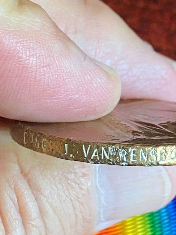 WW1 VICTORY MEDAL AWARDED TO BURGER JOHNSON VAN RENSBURG 9 Z.A.R.