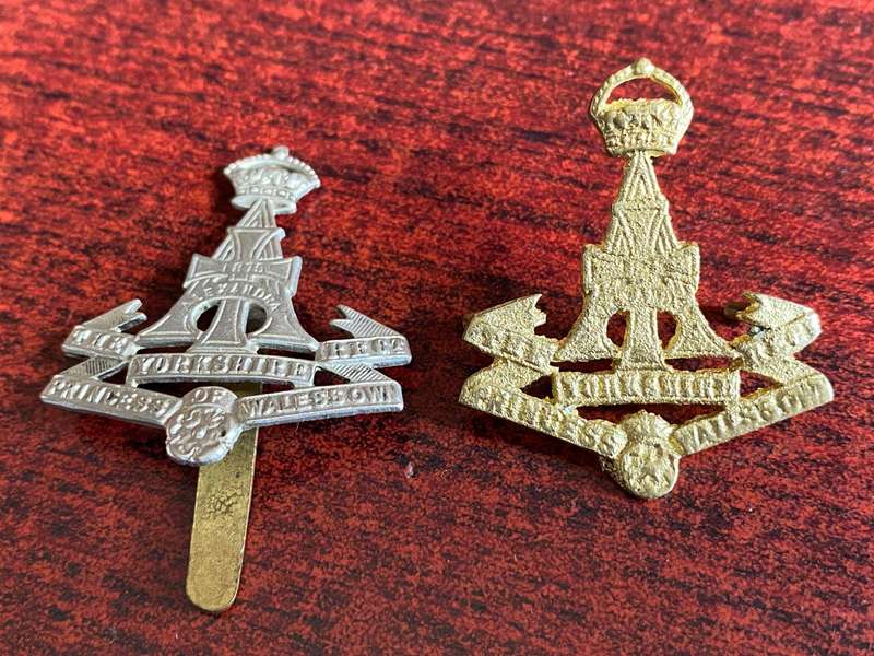 YORKSHIRE REGT. (GREEN HOWARDS) CAP BADGES 1908-1952