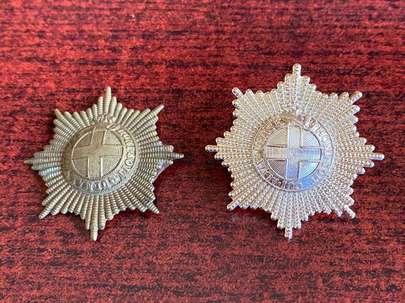 COLDSTREAM GUARDS,CAP BADGES-LUGS ON ONE MISSING-1890'S- TO DATE