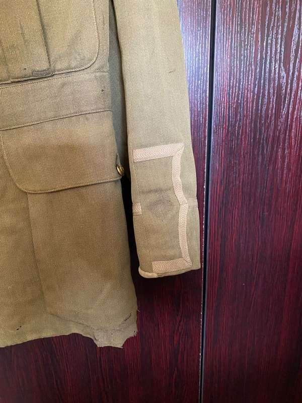 WW1 ENGINEERS UNIFORM JACKET- DAMAGED