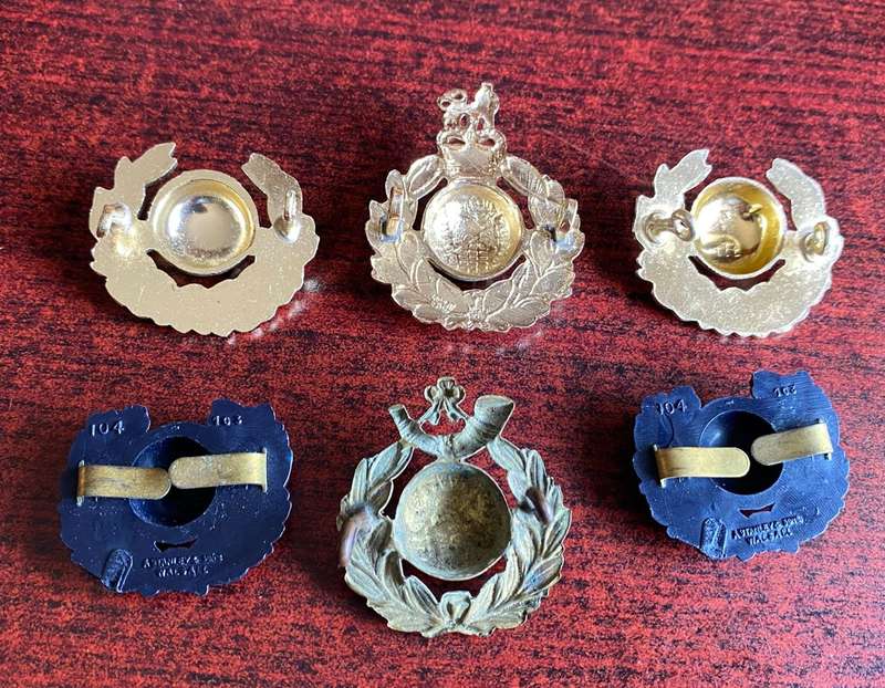 ROYAL MARINES,SELECTION OF 6 BADGES-SOLD TOGETHER
