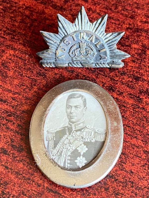 BOER WAR-AUSTRALIAN BADGE AND PHOTO THAT CAME WITH IT