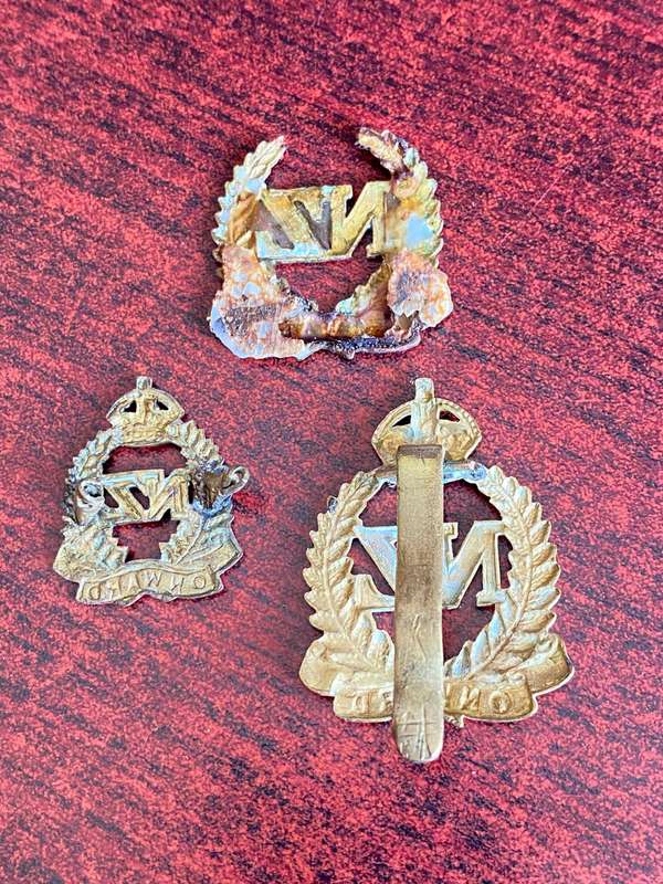 3 X WW2 NEW ZEALAND BADGES-SOLD TOGETHER