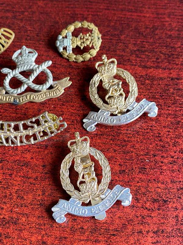 BRITISH BADGES AND TITLES-MIXED LOT OF 8- SOLD TOGETHER