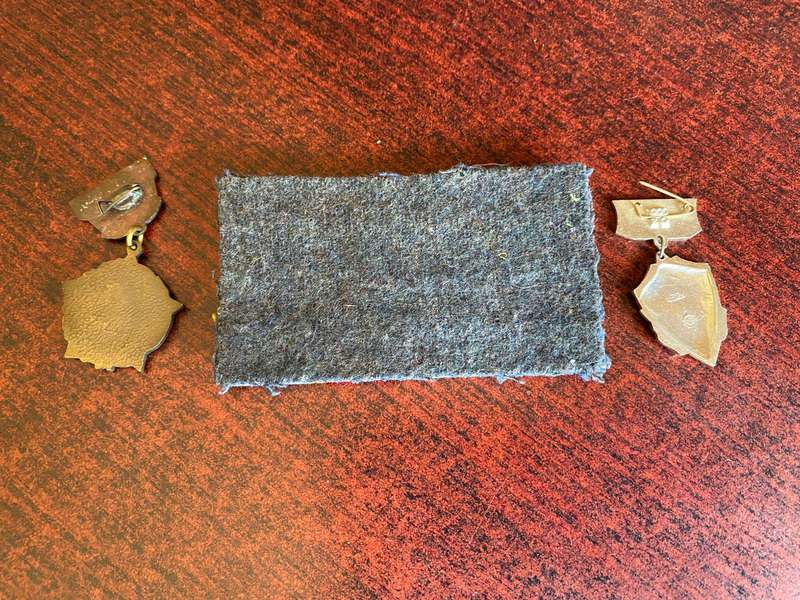 RUSSIAN MEDAL BARS+ 2 BADGES