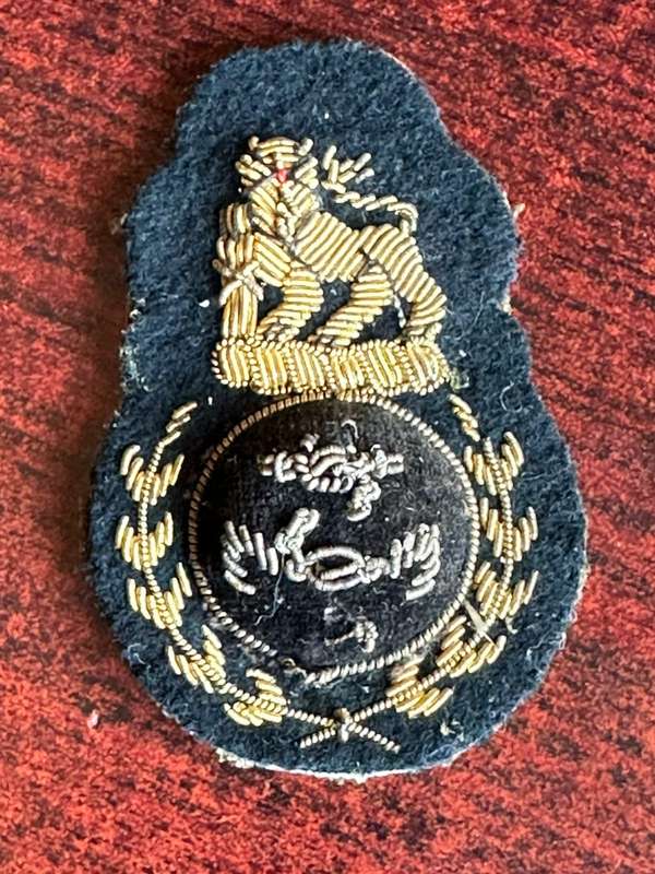 SA NAVY CHIEF PETTY OFFICER CAP BADGE-POST 1965