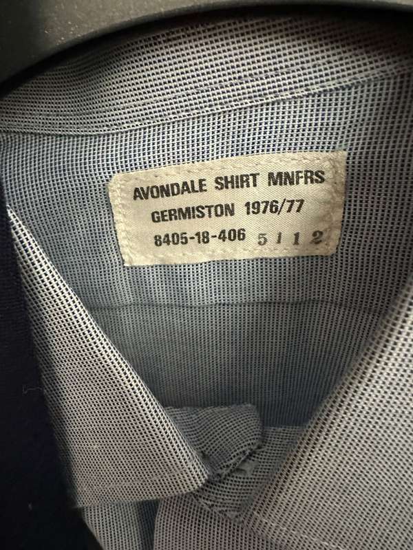 SAAF UNIFORM-TUNIC,SHIRT AND TIE,TUNIC + SHIRT-LABELLED AND DATED 1970'S-TUNIC A SIZE MEDIUM-MEASURE