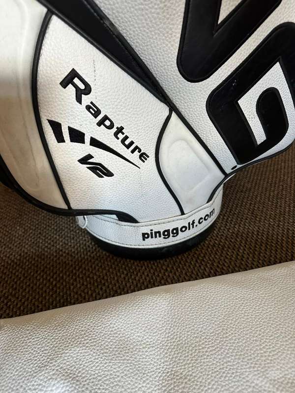 PING G10 DLX CART BAG-PRO CIRCUIT-THIS BAG IS IN VERY GOOD CONDITION,WITH ALL ZIPS WORKING-COMES WIT