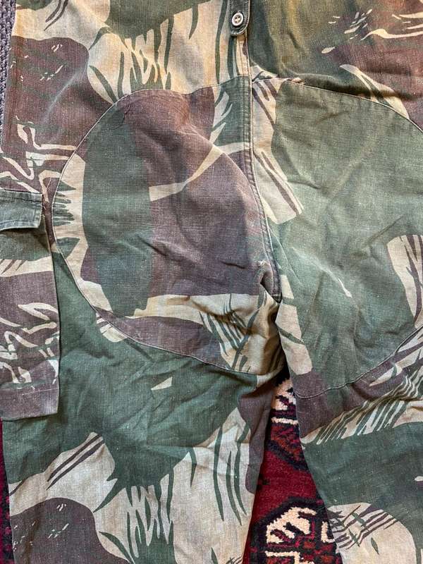 Rhodesian camo trousers, size 46, pipe length 75cm, reinforced back side.