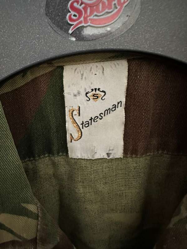 RHODESIAN CAMO SLEEVELESS SHIRT -PROPER STITCHING TO CONVERT-SIZE X LARGE-MEASURES 60CM ARMPIT TO AR