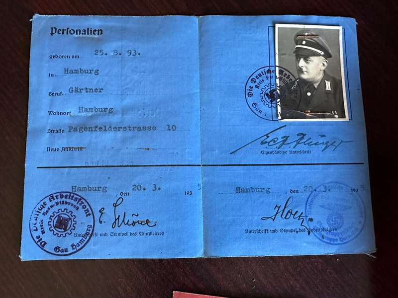 GERMAN DOCUMENTS FOR SALE-PLEASE NOTE THAT THE BOOK IN PICTURES IS NOT FOR SALE