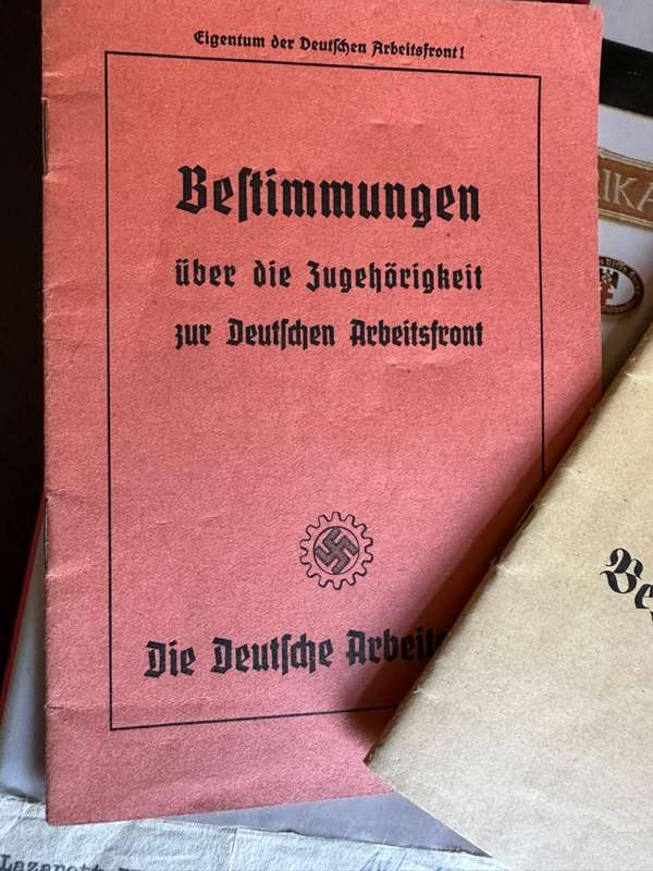GERMAN DOCUMENTS FOR SALE-PLEASE NOTE THAT THE BOOK IN PICTURES IS NOT FOR SALE