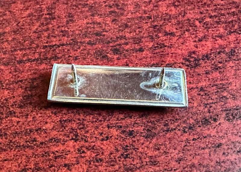 ANTI-AIRCRAFT CORPS BERET BAR-APPROVED 1977-LIGHT BLUE/RED/LIGHT BLUE- 2 PINS